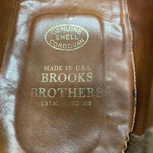 BROOKS BROTHERS Men’s 9 D SHELL CORDOVAN Full Strap Penny Loafer Shoes 06606 main image 10